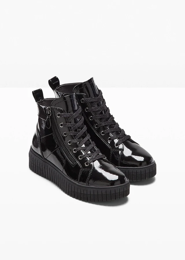 Jana veterboots met comfortabele wijdte • zwart • product-page.page-title-suffix