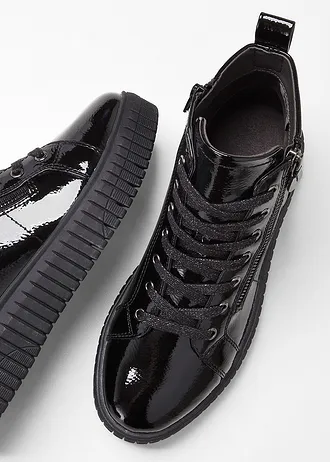 Šněrovací zimní obuv Jana v pohodlné šířce • černá • bonprix obchod