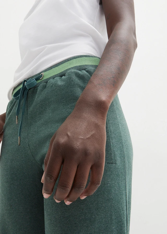 Sweatpants in een katoenmix (set van 2) • zwart+donkergroen mêlee • product-page.page-title-suffix