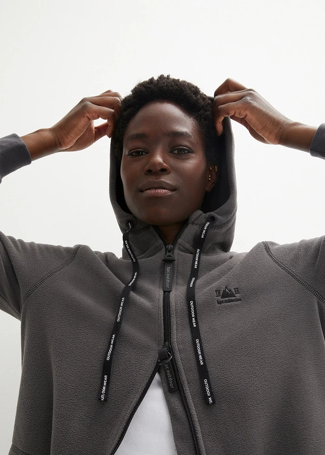 Fleece vest met ritszakken • leisteengrijs • product-page.page-title-suffix