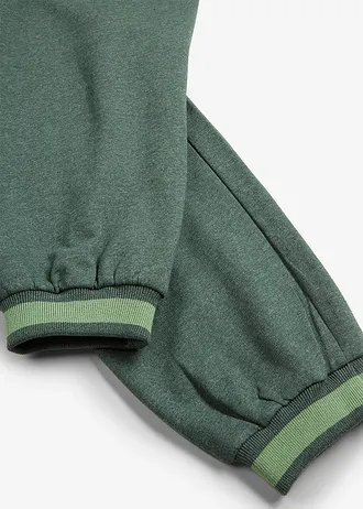 Lot de 2 pantalons sweat • noir+vert foncé chiné • Boutique bonprix