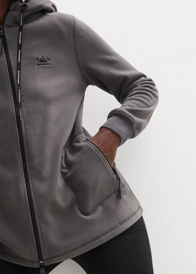 Fleece vest met ritszakken • leisteengrijs • product-page.page-title-suffix