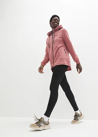 Fleece vest met ritszakken, Kleur: soft bessen