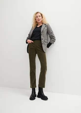 Bluză mulată cu mâneci lungi (set/2 buc.) • negru • magazin bonprix