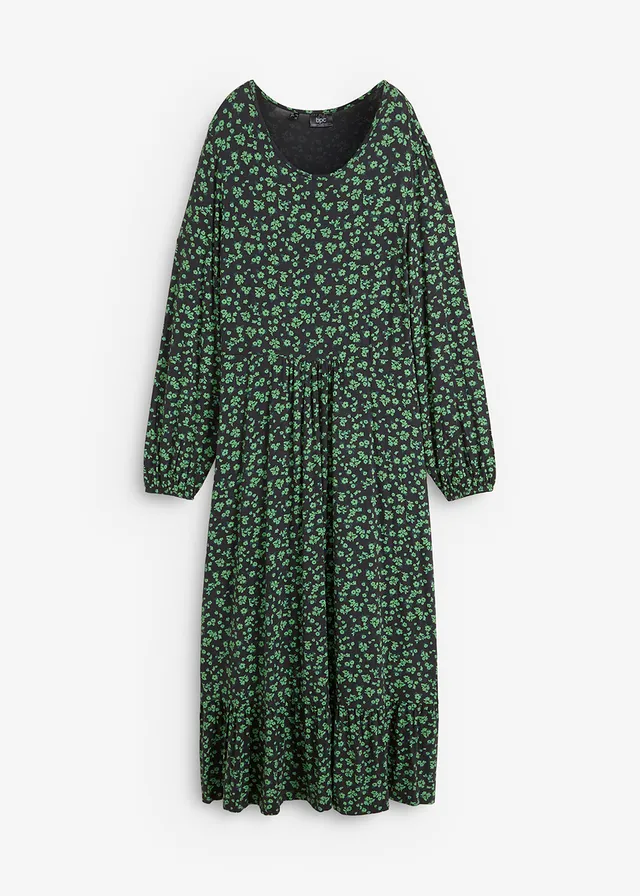 Rochie din jerse din mix cu viscoză fluidă