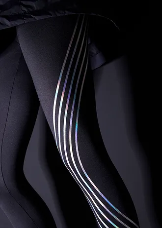 Termo legíny s odrazkovými detaily, délka nad kotníky • černá • bonprix obchod