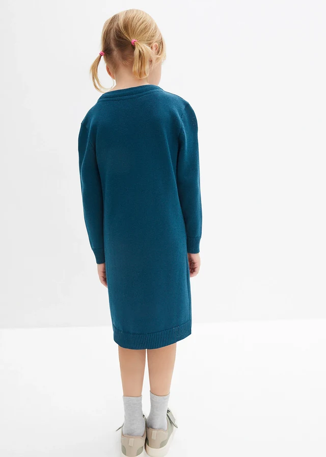 Gebreide jurk • blauwpetrol • product-page.page-title-suffix