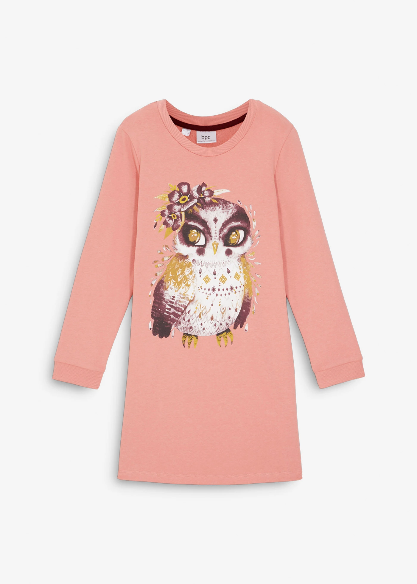 Robe sweat 100% coton • rose fumé • Boutique bonprix