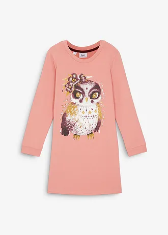 Robe sweat 100% coton • rose fumé • Boutique bonprix