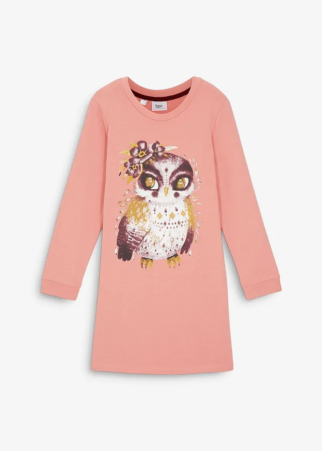 Robe sweat 100% coton • rose fumé • Boutique bonprix