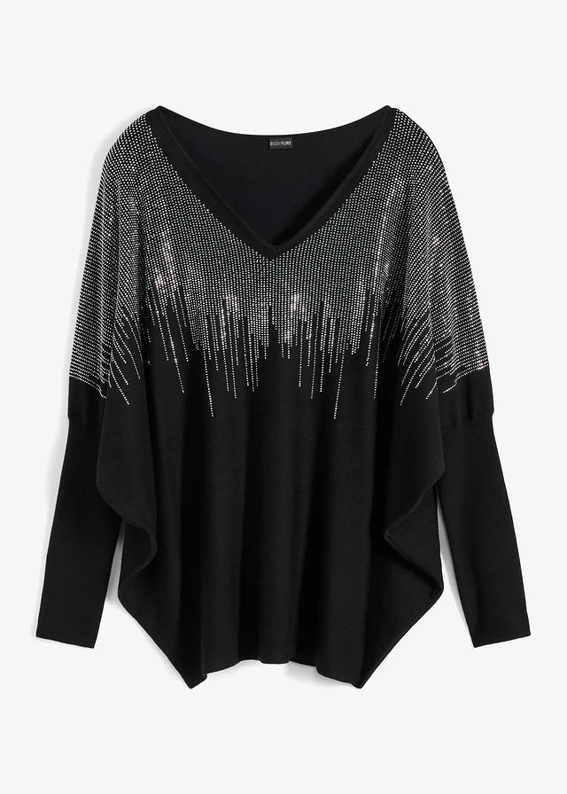 Pull en fine maille avec strass