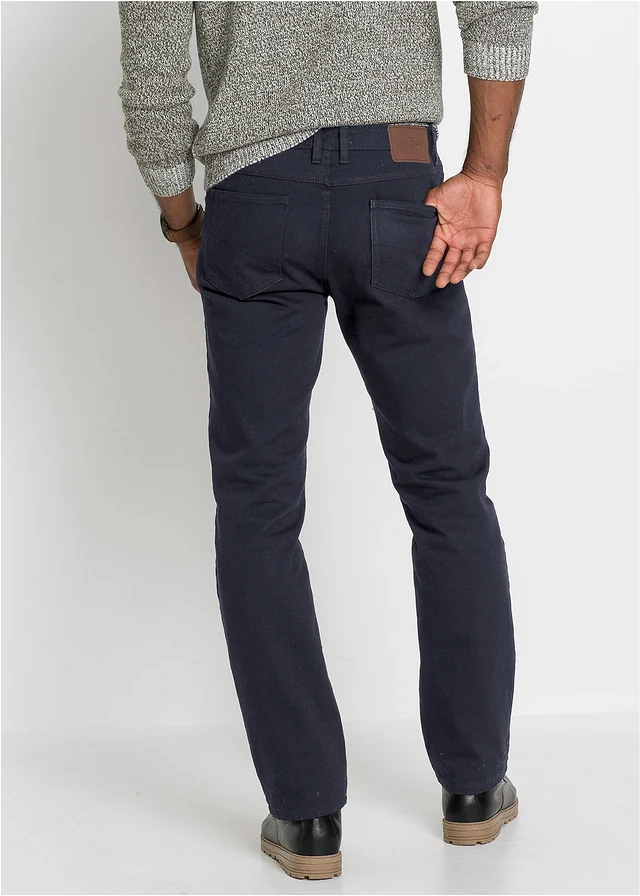 Jean droit, coupe classique, doublure chaude en flanelle • noir denim • product-page.page-title-suffix
