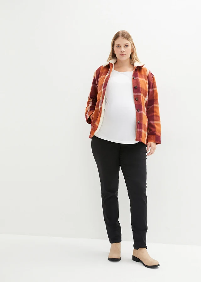 Pantalon de grossesse extensible, slim, Couleur: noir
