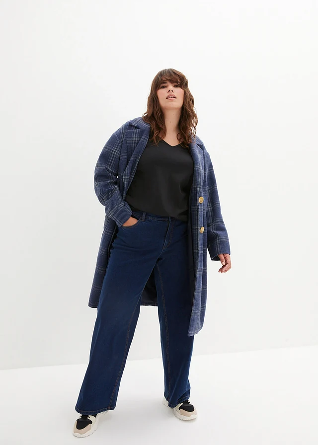 Longsleeve met V-hals (set van 2), Kleur: 2x zwart