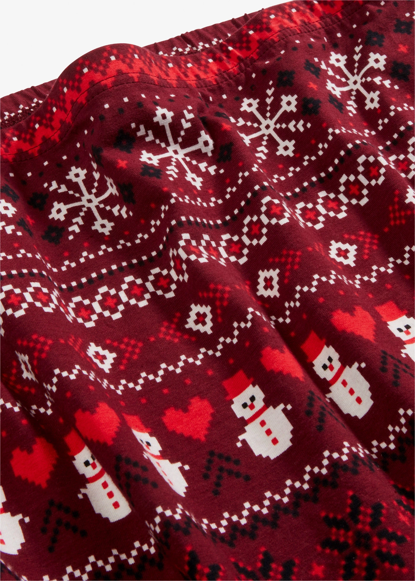 Minirok met Noors patroon van een katoen-elastan-mix • esdoornrood-aardbeirood-zwart-wolwit Noors patroon • bonprix online shop