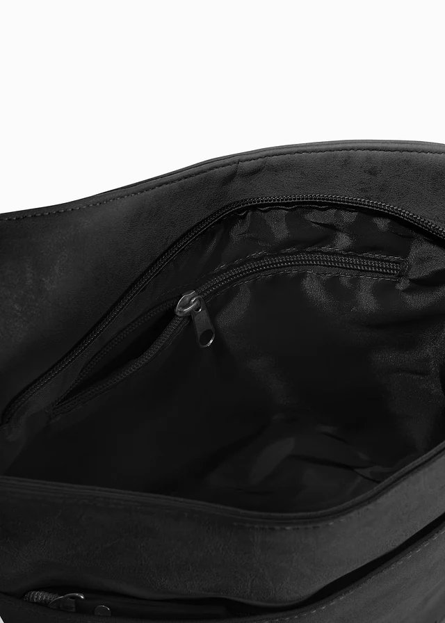Sac à bandoulière et poches asymétriques • noir • Boutique bonprix