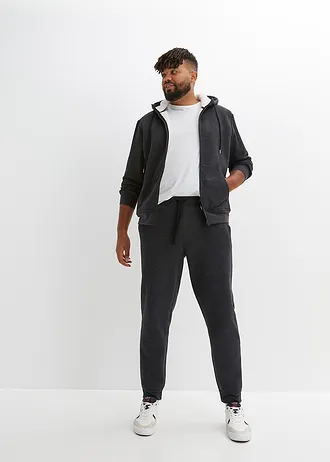 Termo mikina s hebkou flísovou podšívkou, barva: antracitový melír