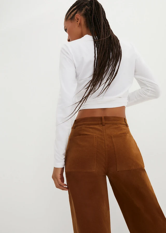 Pantalon en velours côtelé extensible • cognac • product-page.page-title-suffix