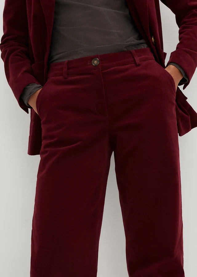 Pantalon en velours côtelé extensible • rouge érable • product-page.page-title-suffix