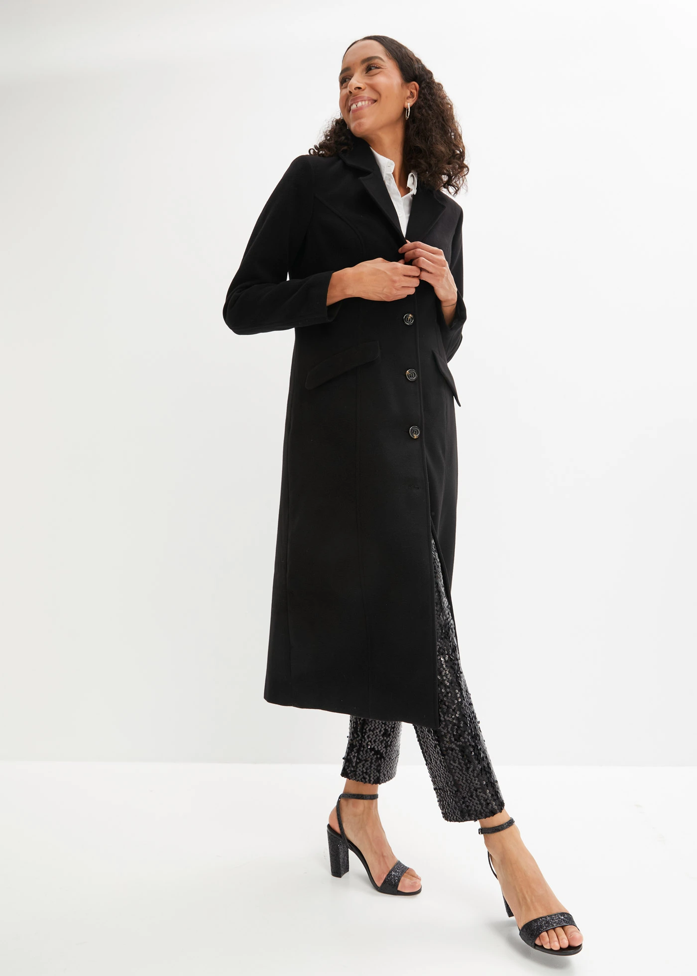 Manteau long • noir • Boutique bonprix