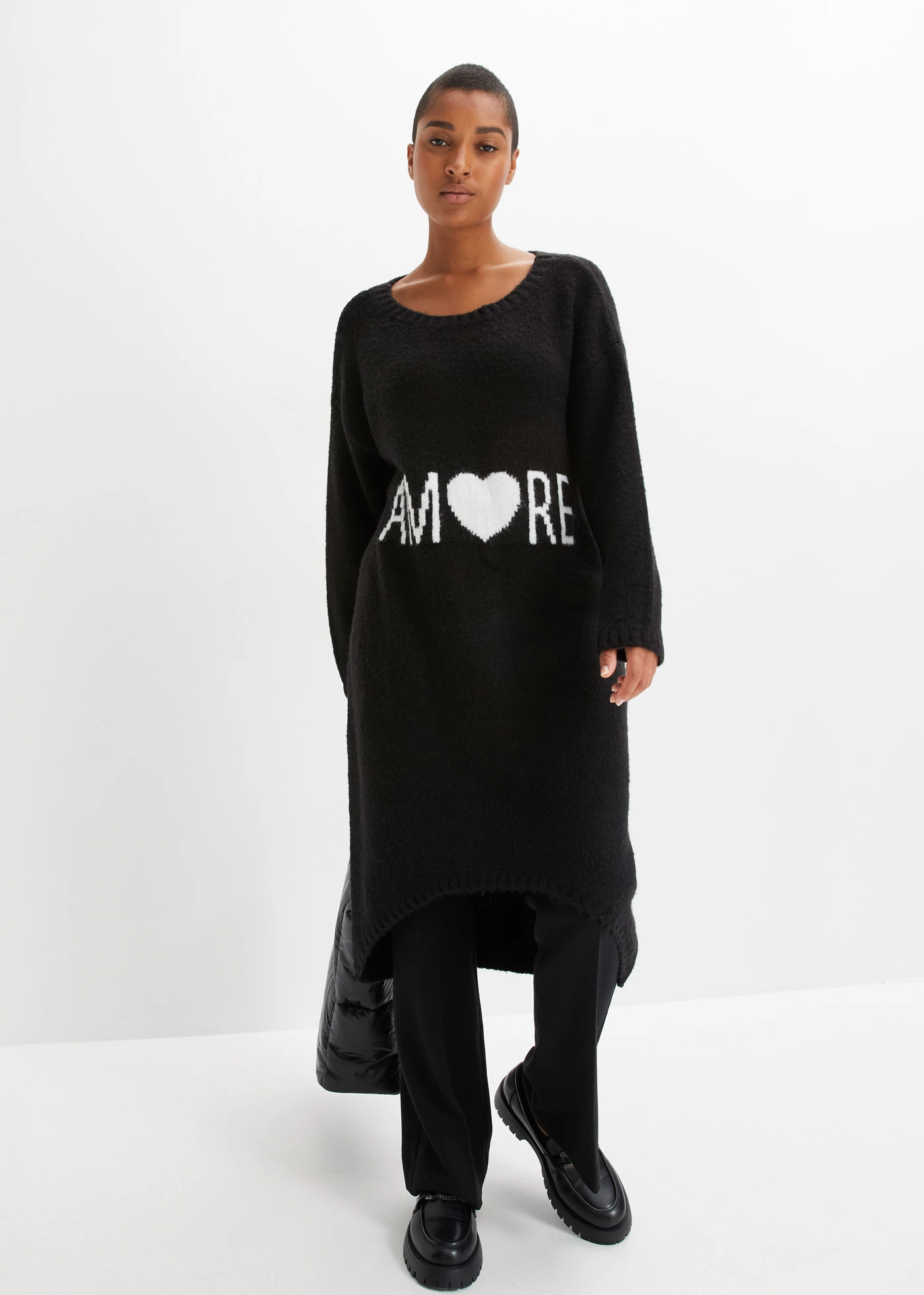 Legíny s povrchovou úpravou, imitace kůže • černá • bonprix obchod