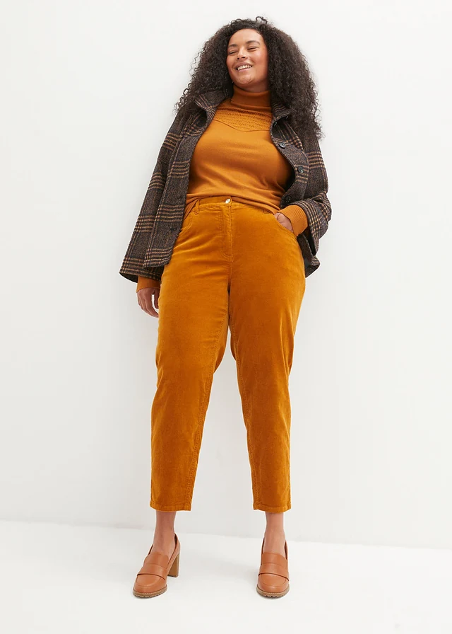 Pantalon en velours côtelé, Couleur: fauve