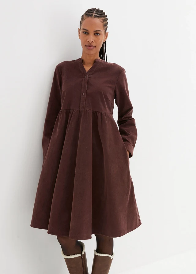 Robe en velours de coton côtelé • marron • product-page.page-title-suffix