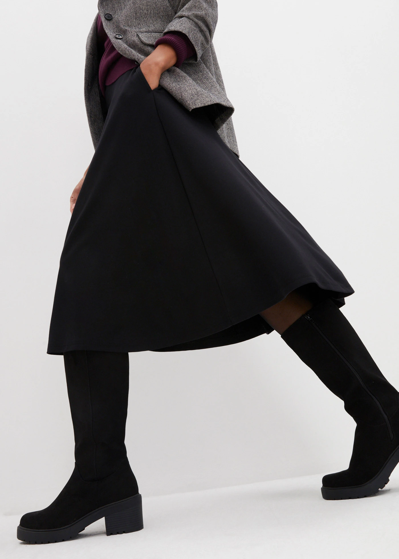 Midirok van Punto di Roma • zwart • bonprix online shop
