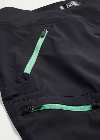 Funkciós nadrág komfort derékpánttal, vízlepergető • fekete • bonprix áruház