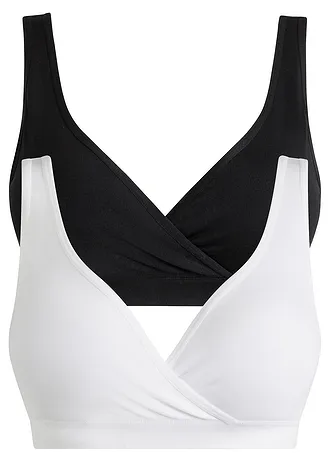 Biustonosz bezszwowy typu bustier do karmienia piersią (2 szt.)