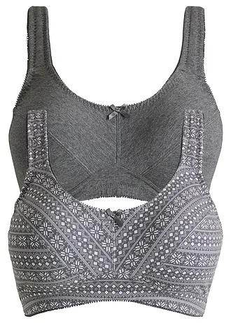 Podprsenka bez kostic s organickou bavlnou (2 ks v balení)