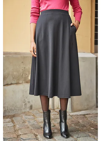 Midi sukňa Punto di Roma • čierna • obchod bonprix