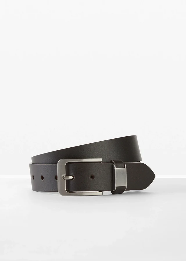 Leren riem, Kleur: donkerbruin