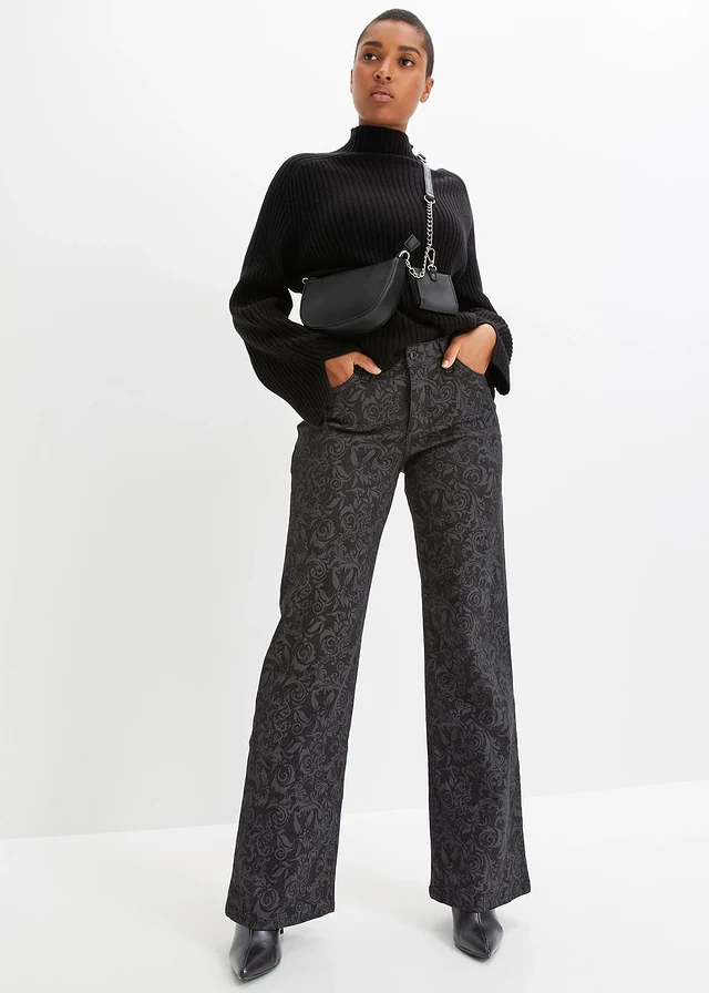 Marlene Dietrich jeans met glanzend patroon • zwart denim • product-page.page-title-suffix