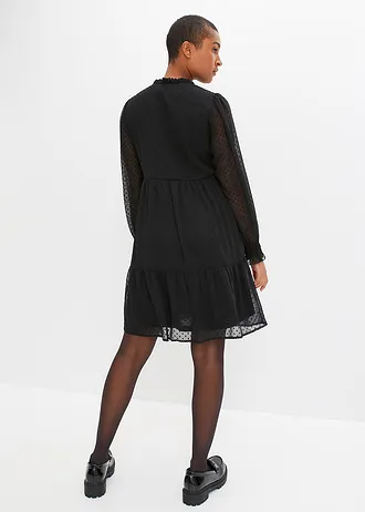 Mini jurk, Kleur: zwart