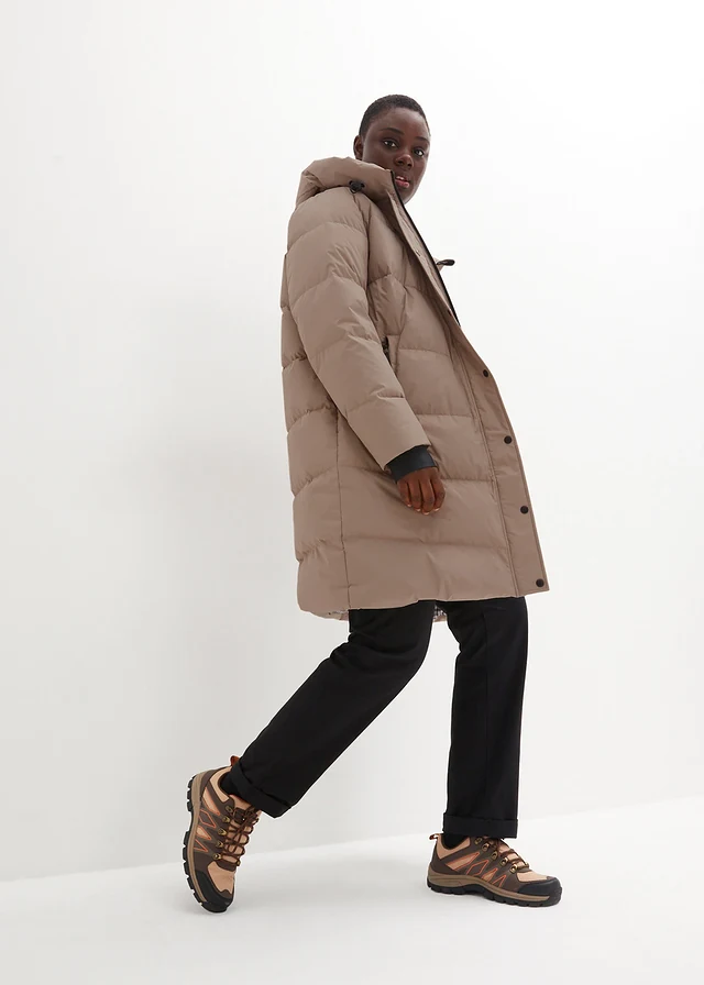 Jean droit taille mi-haute, extensible, Couleur: noir twill