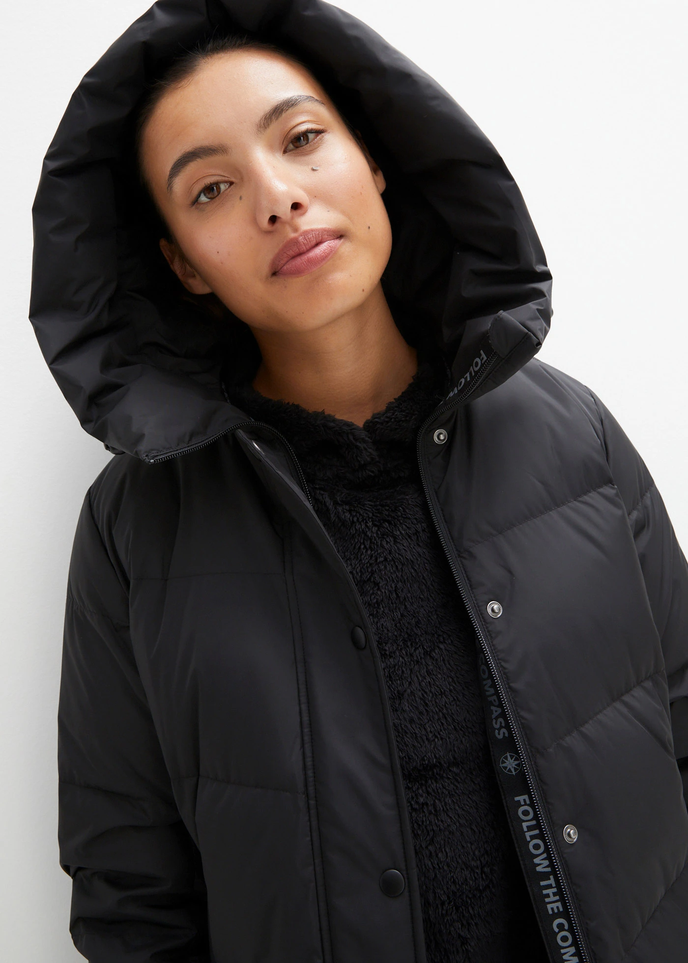 Doudoune imperméable à doublure imprimée • noir • Boutique bonprix