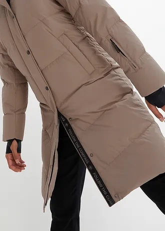 Doudoune imperméable à doublure imprimée • taupe • Boutique bonprix