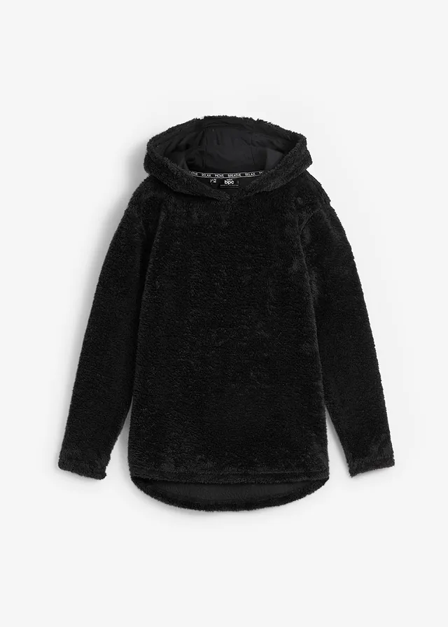 Lange trui van zacht fleece, oversized