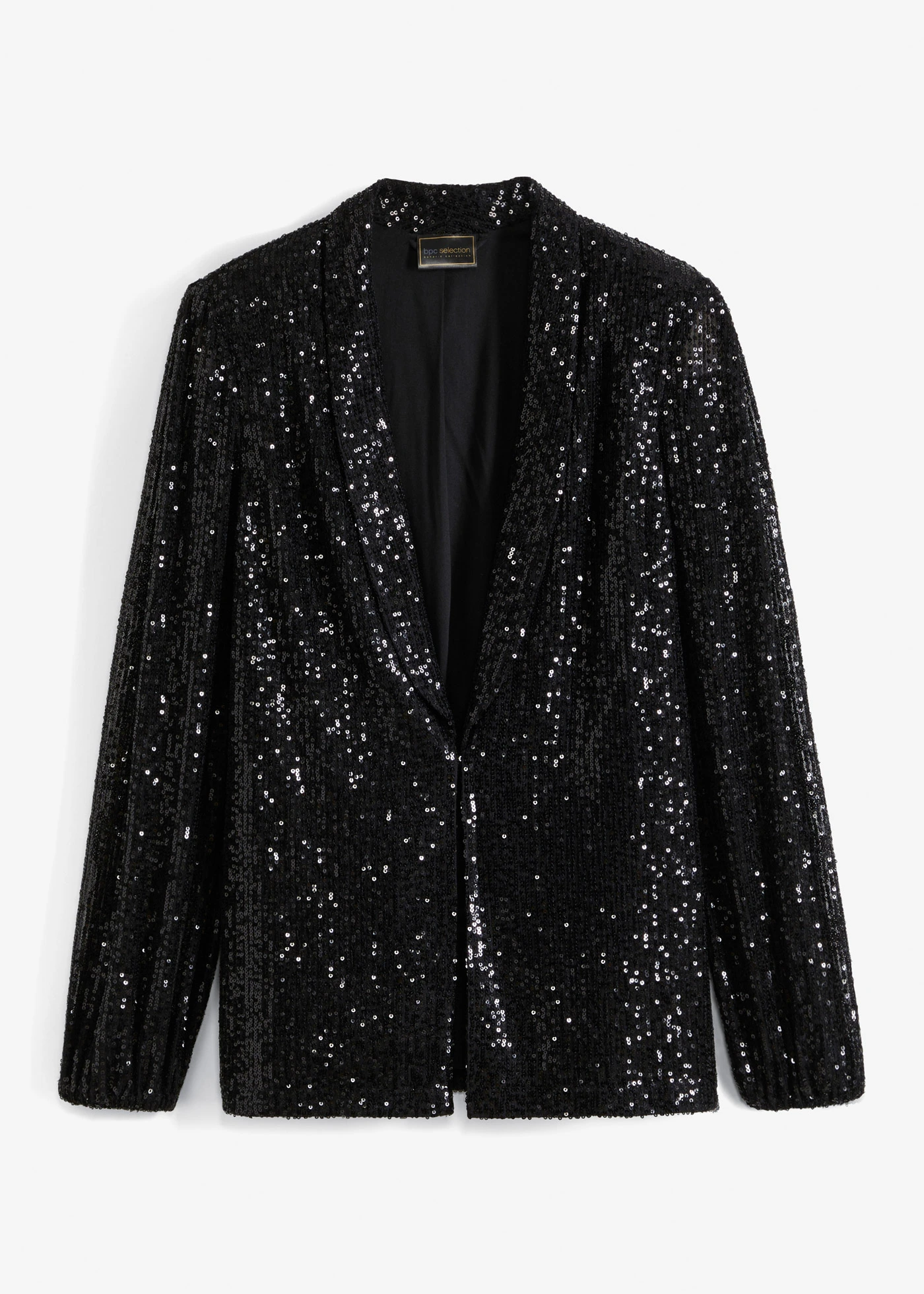 Blazer met pailletten • zwart metallic • bonprix online shop