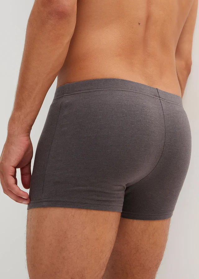Strakke boxershorts met katoen (set van 3) • antraciet gemêleerd+grijs gemêleerd • product-page.page-title-suffix