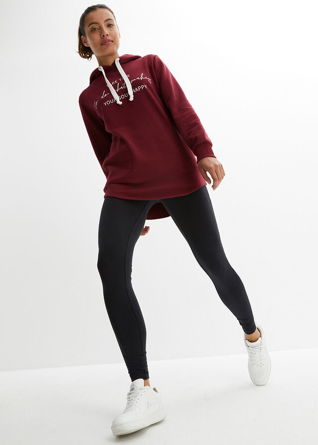 Dres sportowy z długą bluzą i legginsami (2 części) - Bonprix