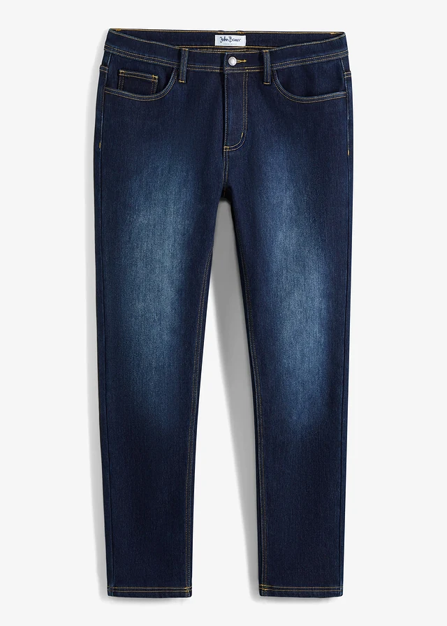 Regular Fit sztreccs thermo farmer, meleg belső oldallal, Straight
