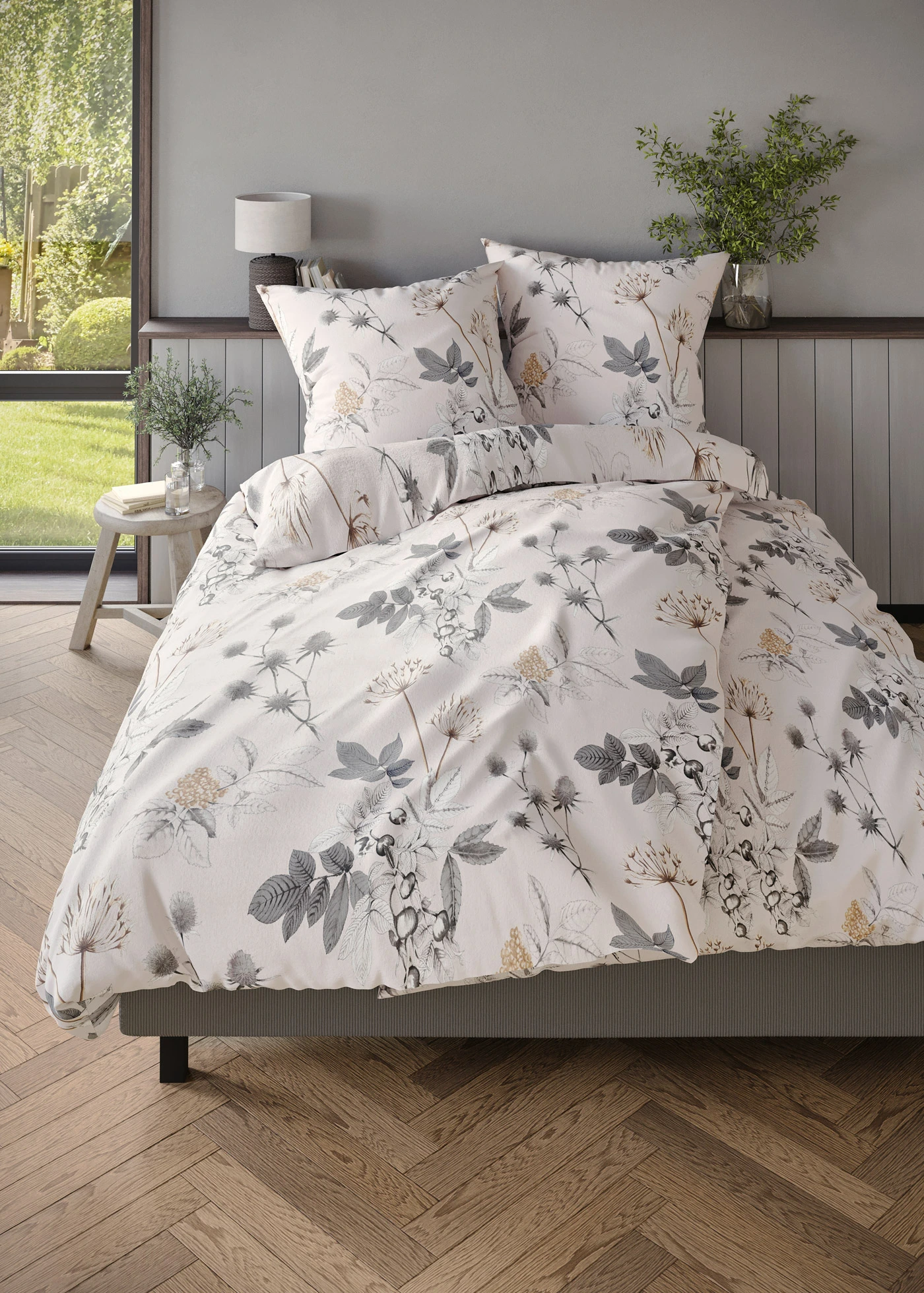 Parure de lit en linon • crème • Boutique bonprix