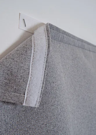 Verduisterend vouwgordijn met klittenband • grijs • bonprix online shop