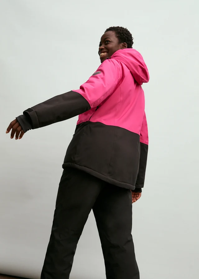 Veste de ski fonctionnelle étanche, Couleur: rose magnolia/noir
