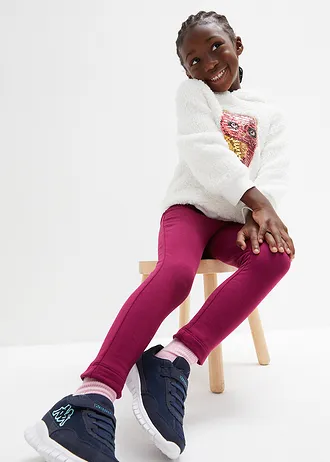 Thermo legging in een elastische katoenmix • bessen • bonprix online shop