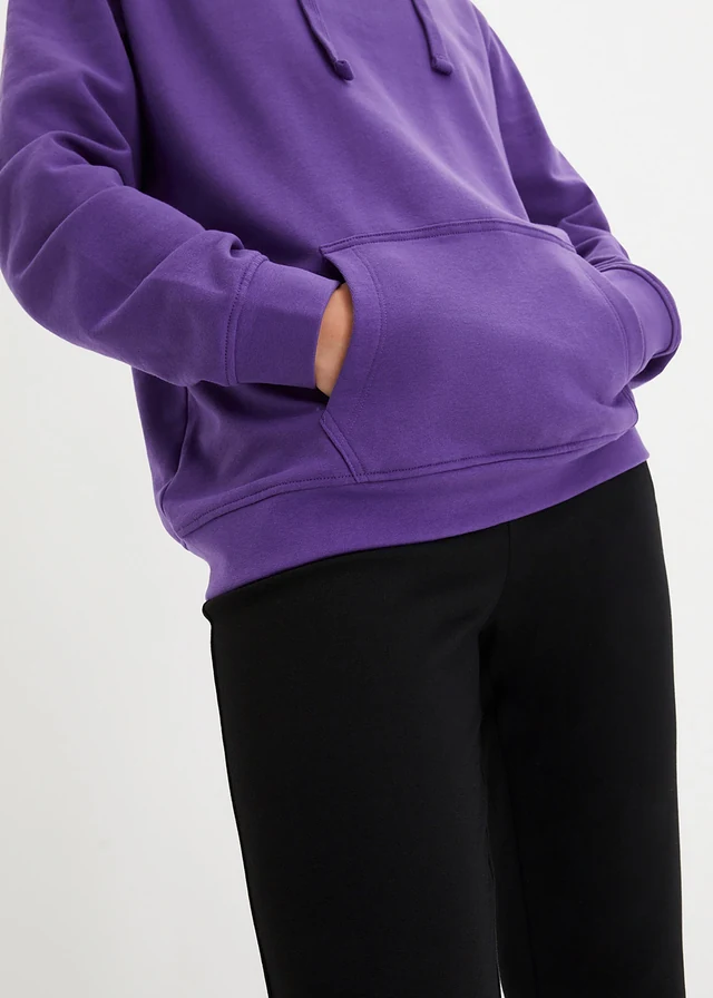 Basic hoodie van zacht frotté • paars • product-page.page-title-suffix