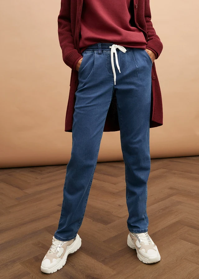 Jean chaud à empiècement taille confortable • bleu denim • product-page.page-title-suffix