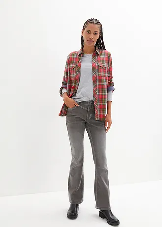 Flanelová košile • červenopink kostka • bonprix obchod